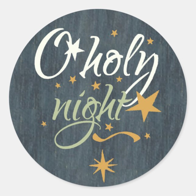 O Holy Night sticker (Front)