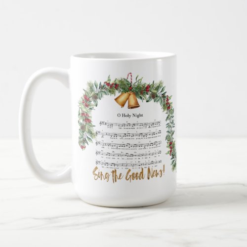 O HOLY NIGHT Worship Hymn 15oz Scripture  Coffee Mug