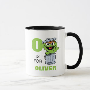 O is for Oscar the Grouch   Add Your Name Mug