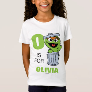 O is for Oscar the Grouch Add Your Name T-Shirt