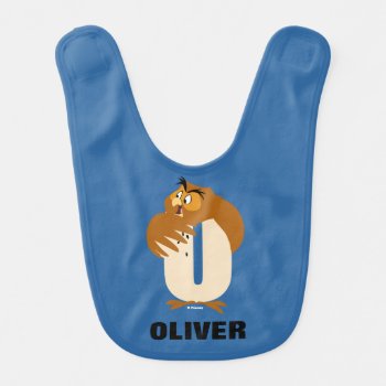 O Is For Owl | Add Your Name Bib by DisneyLogosLetters at Zazzle