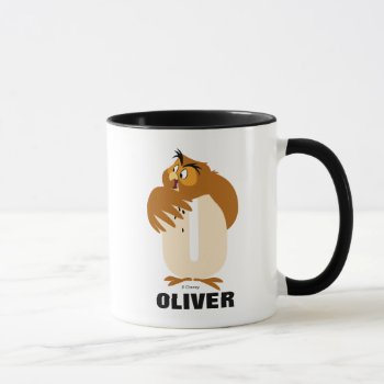 O Is For Owl | Add Your Name Mug by DisneyLogosLetters at Zazzle