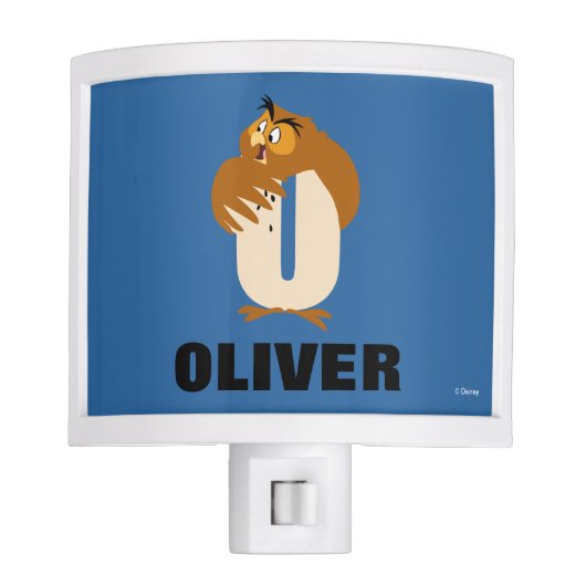 O is for Owl | Add Your Name Night Light (Front)
