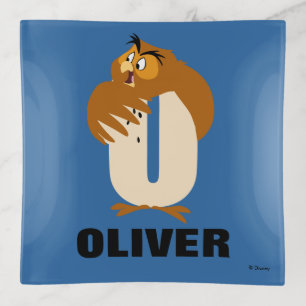 O is for Owl Add Your Name Trinket Tray