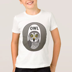 O is for Owl Kids' American Apparel Fine Jersey T-Shirt
