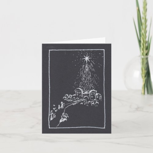 O Little Town of Bethlehem Christmas Card