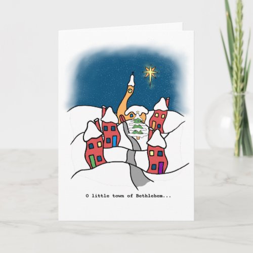 O little Town of Bethlehem Christmas Card