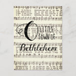 O Little Town of Bethlehem Postcard