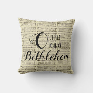 O Little Town of Bethlehem Throw Pillow