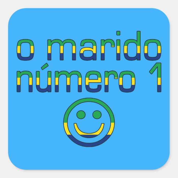 O Marido Número 1   Number 1 Husband in Brazilian Sticker