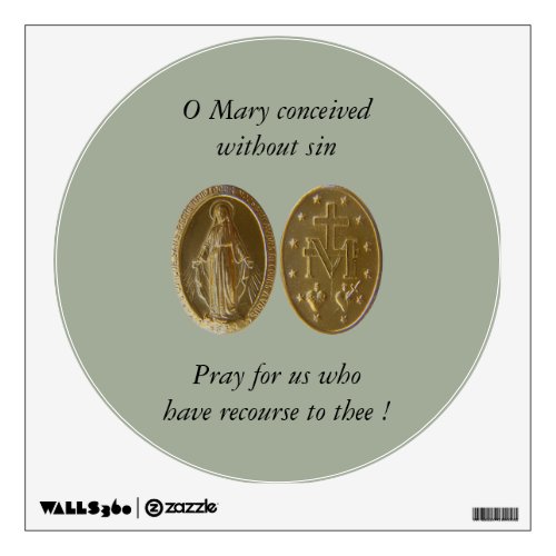 O Mary conceived without sin Wall Sticker