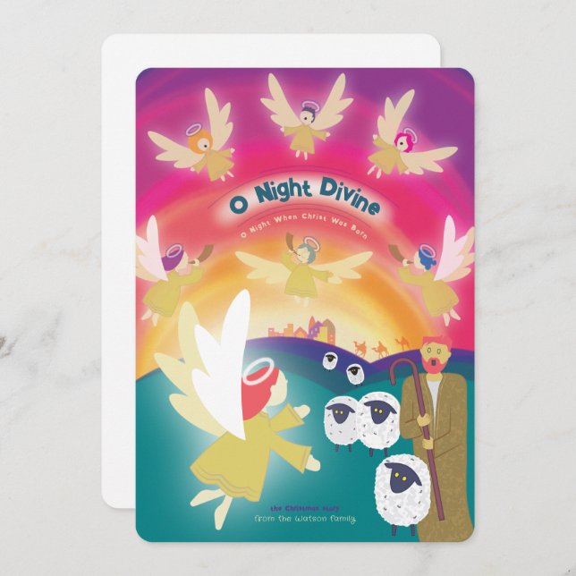 O Night Divine Christmas Card (Front/Back)