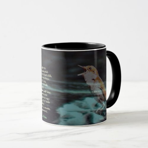 O Nightingale Poem Mug