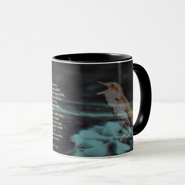 O Nightingale Poem Mug (Front Right)