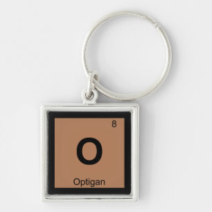 O - Optigan Music Chemistry Periodic Table Symbol Keychain