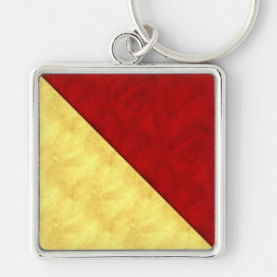 O Oscar Watercolor Nautical Signal Maritime Flag Keychain