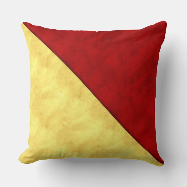 O Oscar Watercolor Nautical Signal Maritime Flag Throw Pillow (Front)