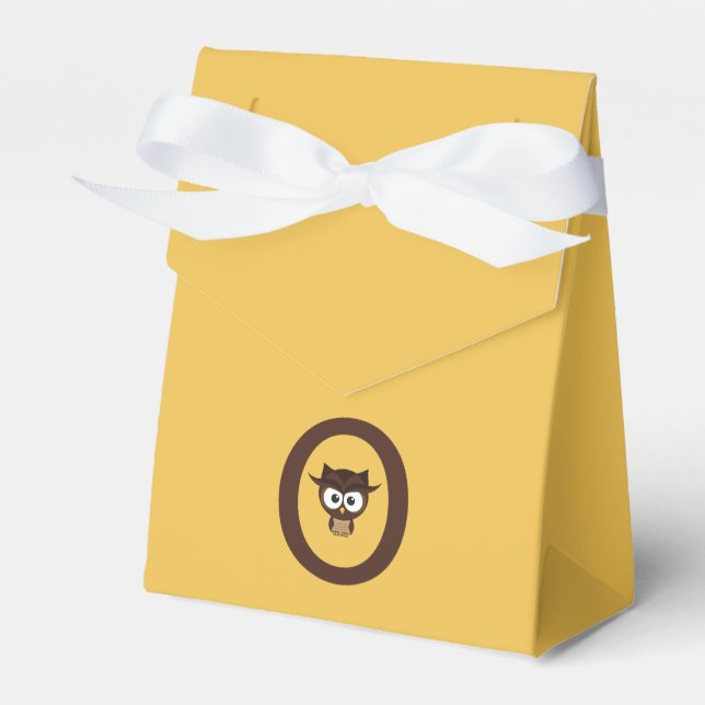 O - Owl Favor Boxes (Front Side)