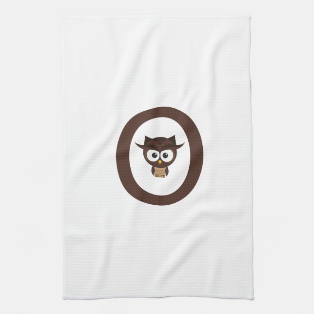 O - Owl Towel (Vertical)