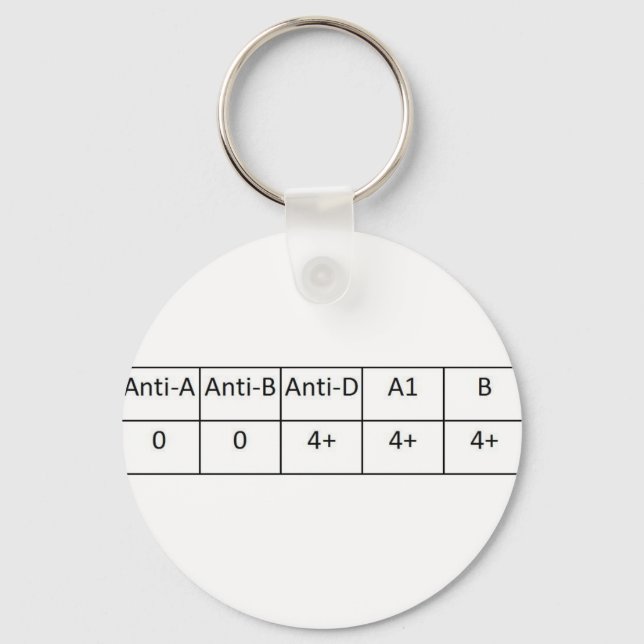 O positive keychain (Front)