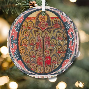 O Radix Jesse Tree of Jesse Advent Metal Ornament