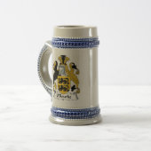 O Rourke Coat of Arms Stein - Family Crest (Front Left)