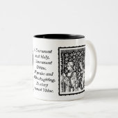 O Sacrament Most Holy Monstrance with Priests Two-Tone Coffee Mug (Front Right)