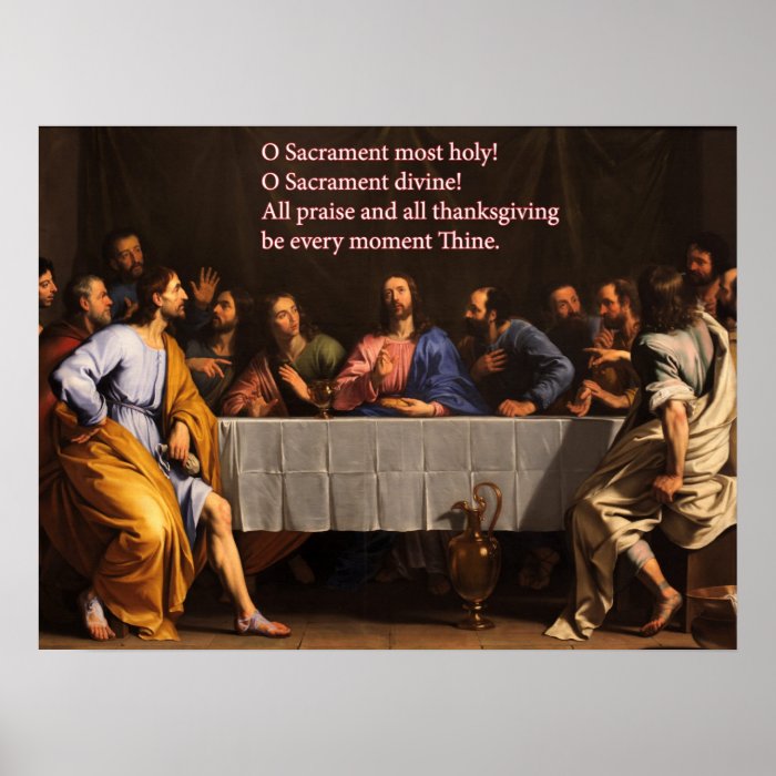 O Sacrament Most Holy Poster