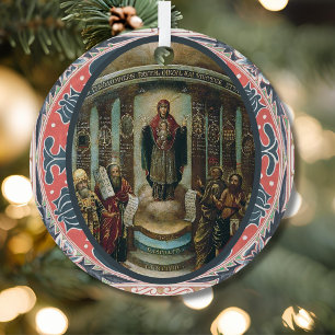 O Sapientia Icon of Holy Wisdom Advent Metal Ornament