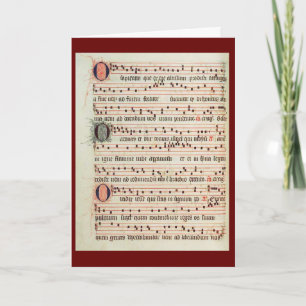 O Sapientia music Holiday Card