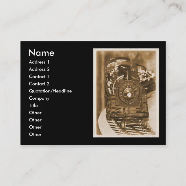 O Scale Lionel Model Train Business Card Zazzle
