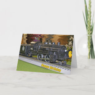 O Scale Model Train - Happy Birthday Card