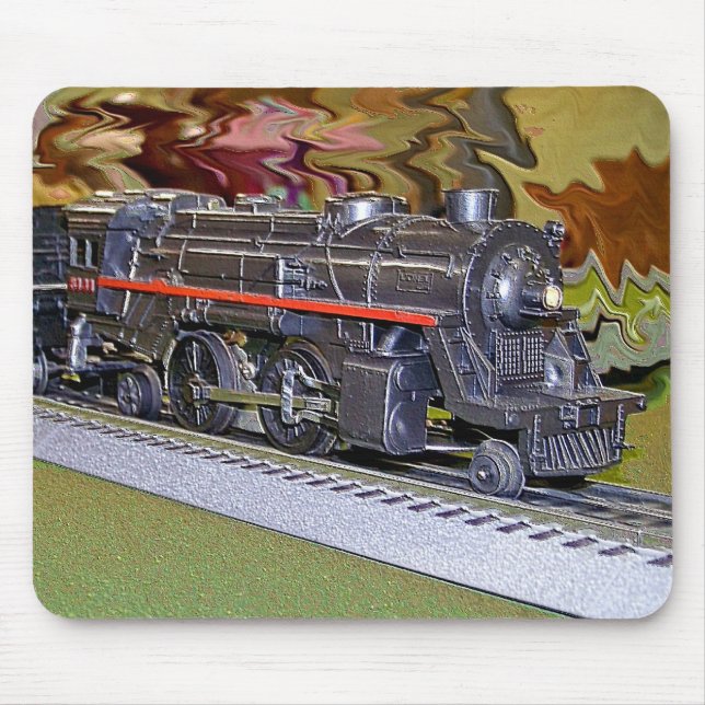 O Scale Model Train Mouse Pad (Front)