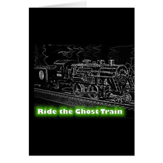 O Scale Model Train - Ride the Ghost Train Cards (Front)