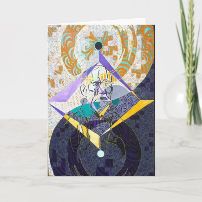 "O Sensei" greeting card (Front)