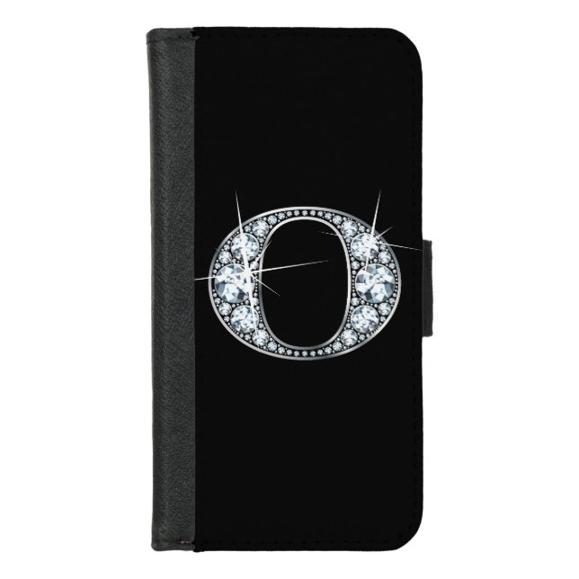 O-Silver iPhone Wallet Case (Front)