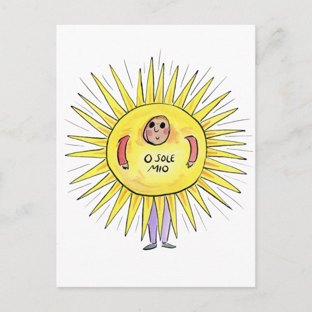 O sole mio postcard (Front)