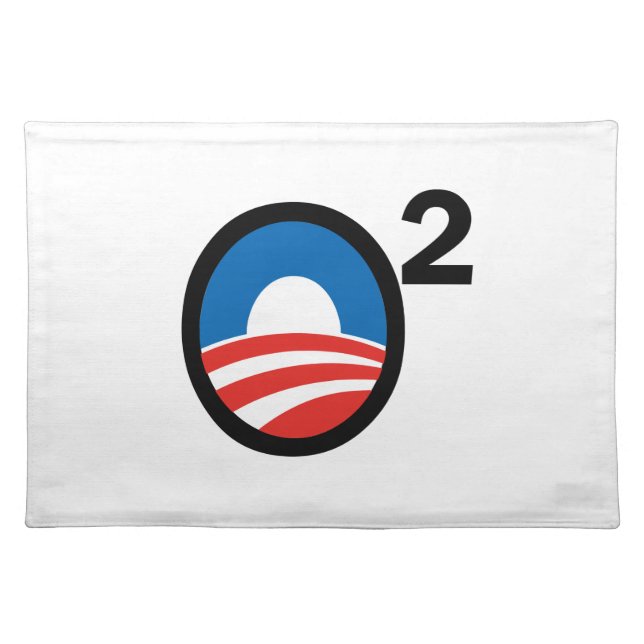 O Squared Obama's Second Term Cloth Placemat (Front)