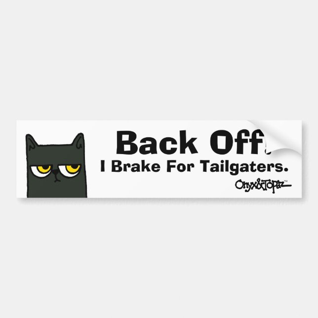 O&T Bumper Sticker "Back Off" (Front)