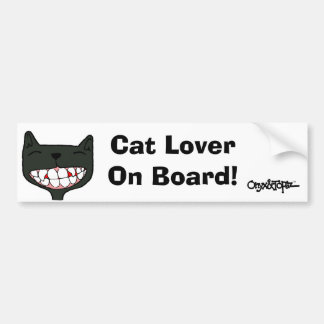 O&T Bumper Sticker Cat Lover...