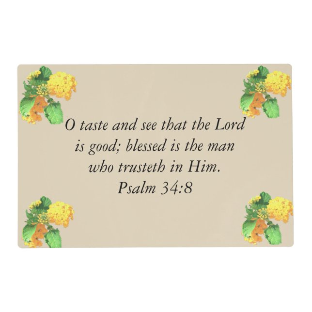 O Taste And See Placemat (Front)
