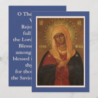 O Theotokos and Virgin Rejoice! prayer cards