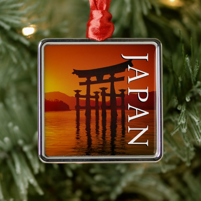 O-Torii Gate, Itsukushima Shrine | Miyajima, Japan Metal Ornament (Tree)