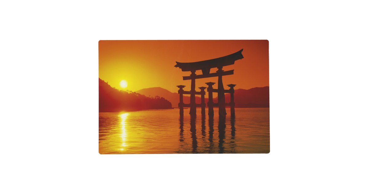 O-Torii Gate, Itsukushima shrine, Miyajima, Placemat | Zazzle