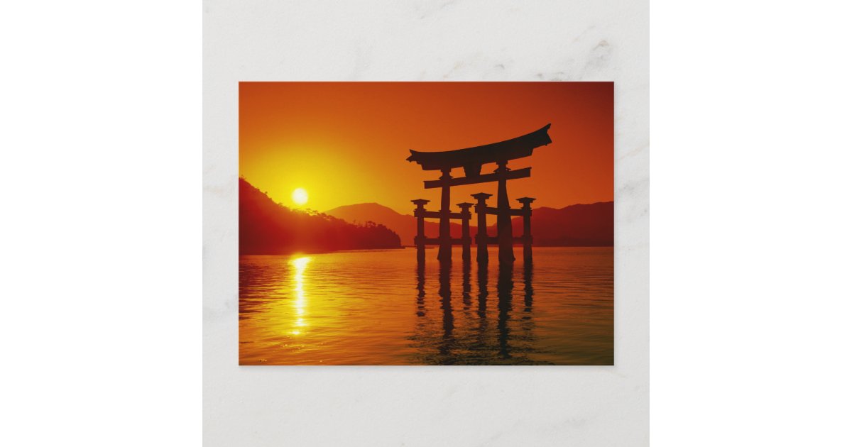 O-Torii Gate, Itsukushima shrine, Miyajima, Postcard | Zazzle.com