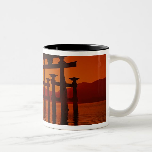 O-Torii Gate, Itsukushima shrine, Miyajima, Two-Tone Coffee Mug (Right)