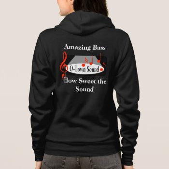 O-town Sound Fleece Jacket Bass Hoodie by O_Town_Sound_Store at Zazzle