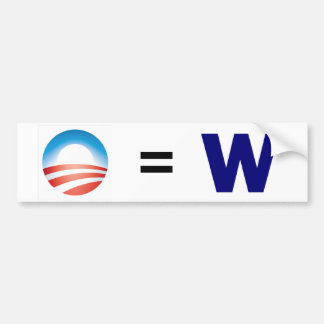 O = W BUMPER STICKER
