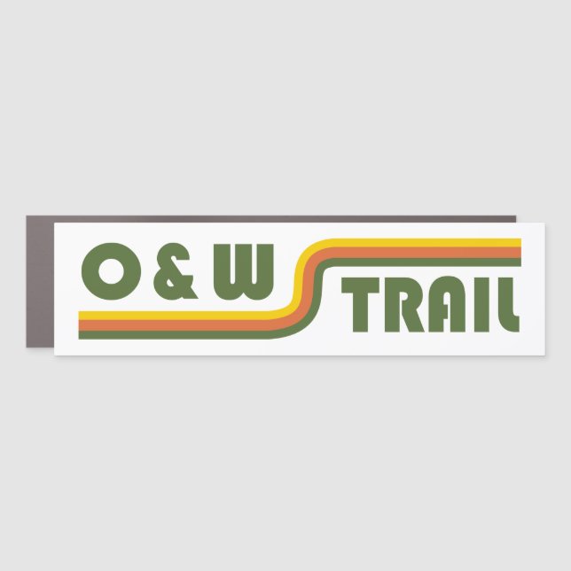 O&W Rail Trail Car Magnet (Front)