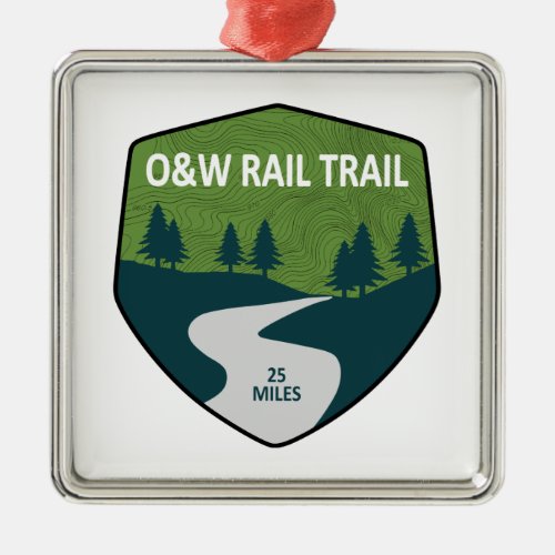 OW Rail Trail Metal Ornament